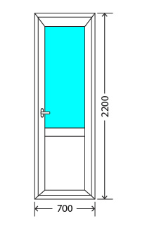 Балконный блок: дверь Exprof S-358 Подольск